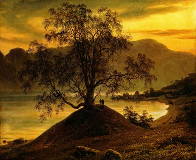 Old Birch Tree at the Sognefjord by Thomas Fearnley